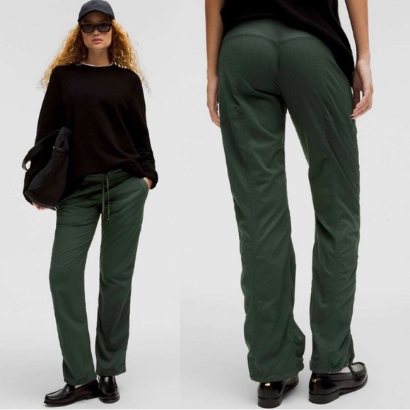 lululemon athletica Pants - Lululemon Dance Studio Mid-Rise Pant Legacy Green Size 10 Fully Lined Medium